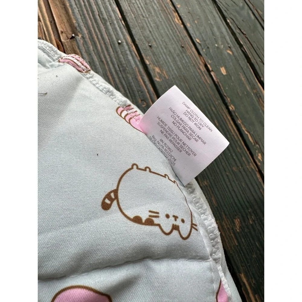 Pusheen Cat Kit Macaron Pet Bed Pink Blue Round Bolster CultureFly Exclusive